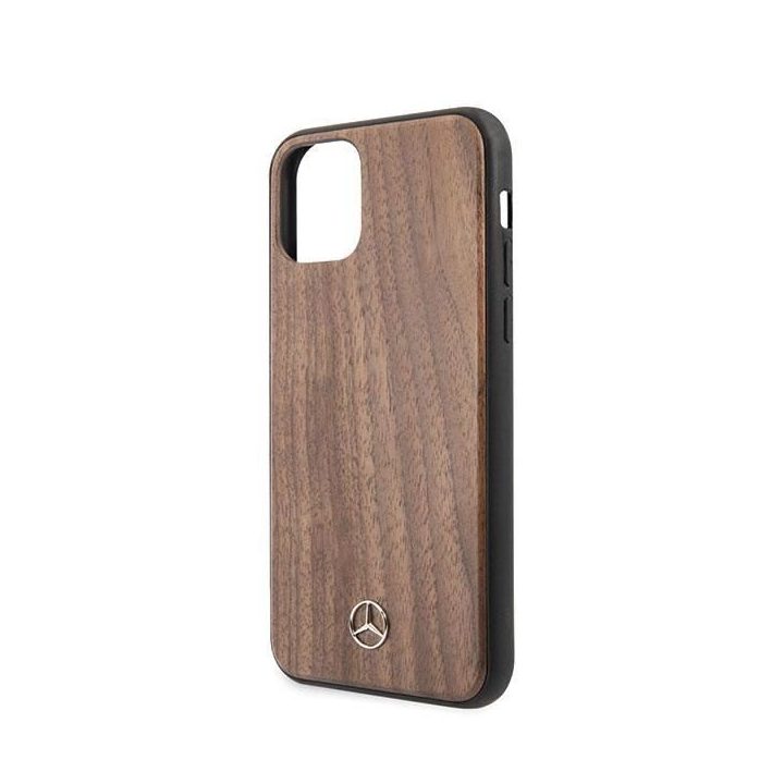 Mercedes MEHCN65VWOLB iPhone 11 Pro Max deklas brązowy/brown Wood Line Walnut