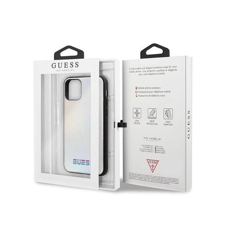 Guess GUHCN58BLD iPhone 11 Pro sidabrinis/sidabrinis deklas Iridescent