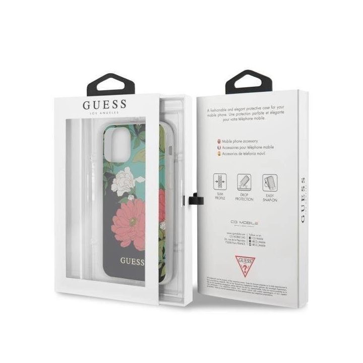 Guess GUHCN58IMLFL01 iPhone 11 Pro juoda/juoda N°1 gėlių kolekcija