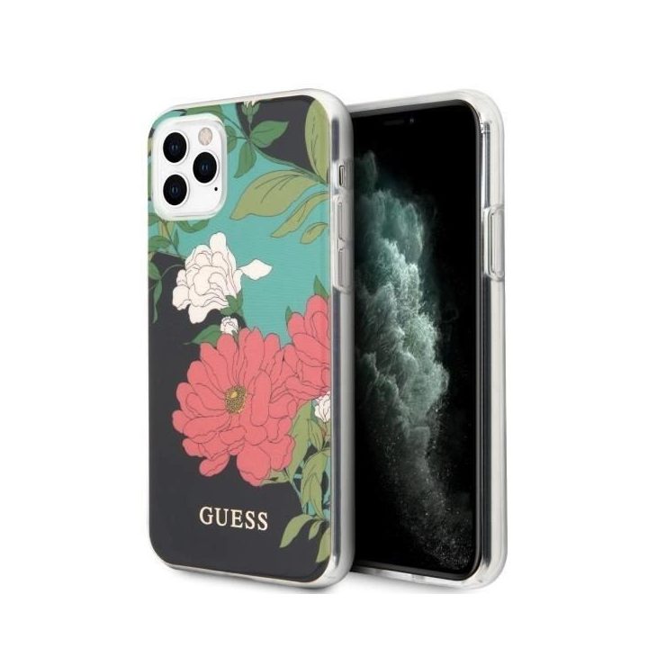 Guess GUHCN58IMLFL01 iPhone 11 Pro juoda/juoda N°1 gėlių kolekcija