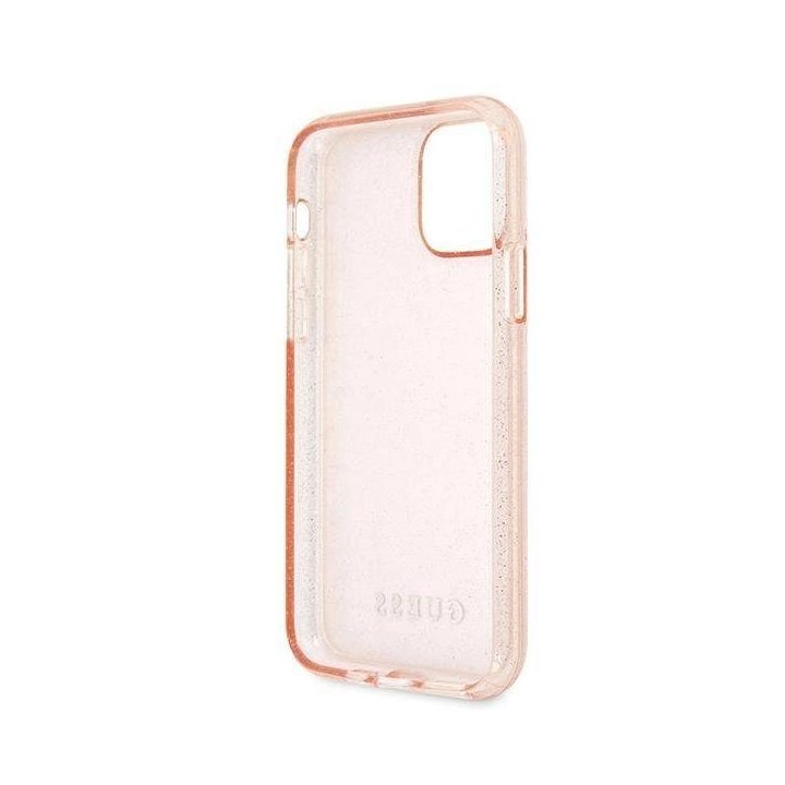 Guess GUHCN58PCGLPI iPhone 11 Pro rožinės/rožinės spalvos deklas Glitter