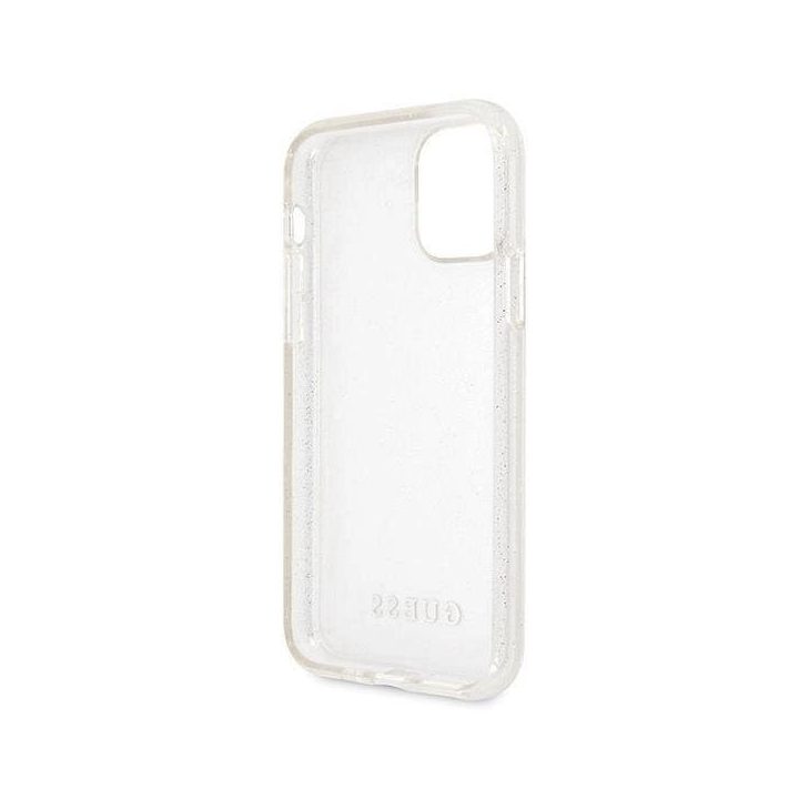 Guess GUHCN58PCGLSI iPhone 11 Pro sidabrinis/sidabrinis deklas Glitter