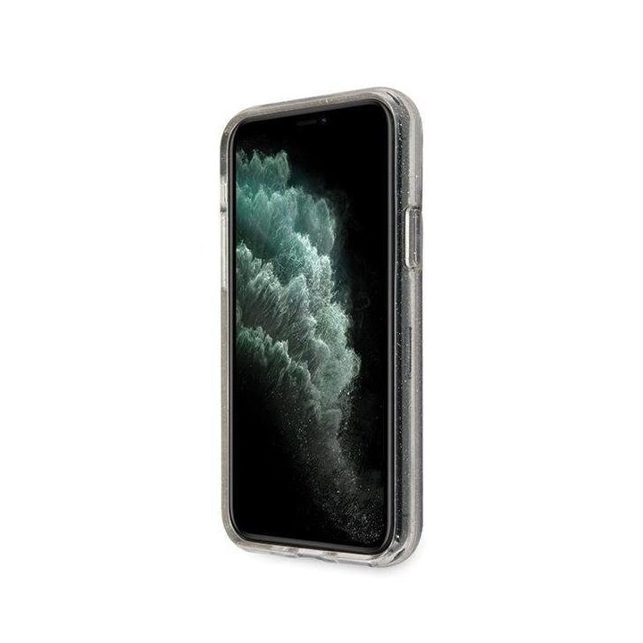 Guess GUHCN58PCGLSI iPhone 11 Pro sidabrinis/sidabrinis deklas Glitter
