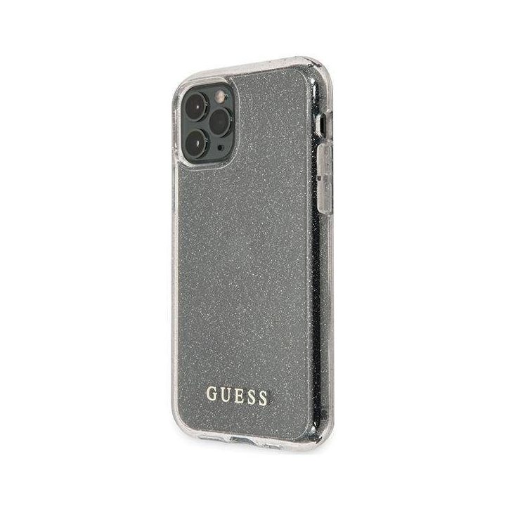Guess GUHCN58PCGLSI iPhone 11 Pro sidabrinis/sidabrinis deklas Glitter