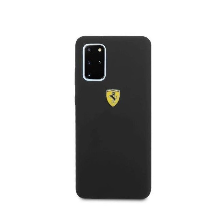Ferrari deklas FESSIHCS67BK S20+ G985 juodas/juodas silikonas