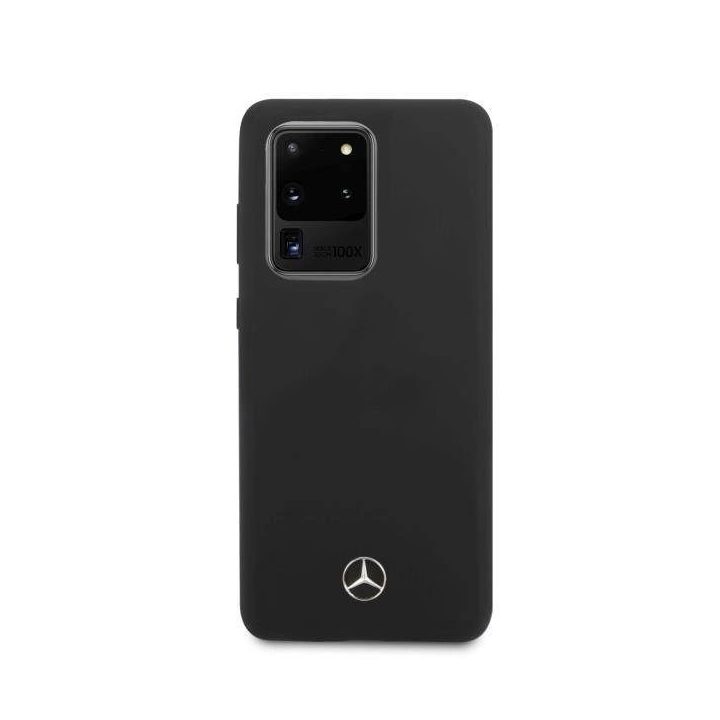 Mercedes MEHCS69SILSB S20 Ultra G988 deklas juodas/juodas Silikono linija