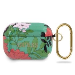 Guess GUACAPTPUBKFL01 AirPods Pro dangtelis žalias/žalias N.1 Flower Collection