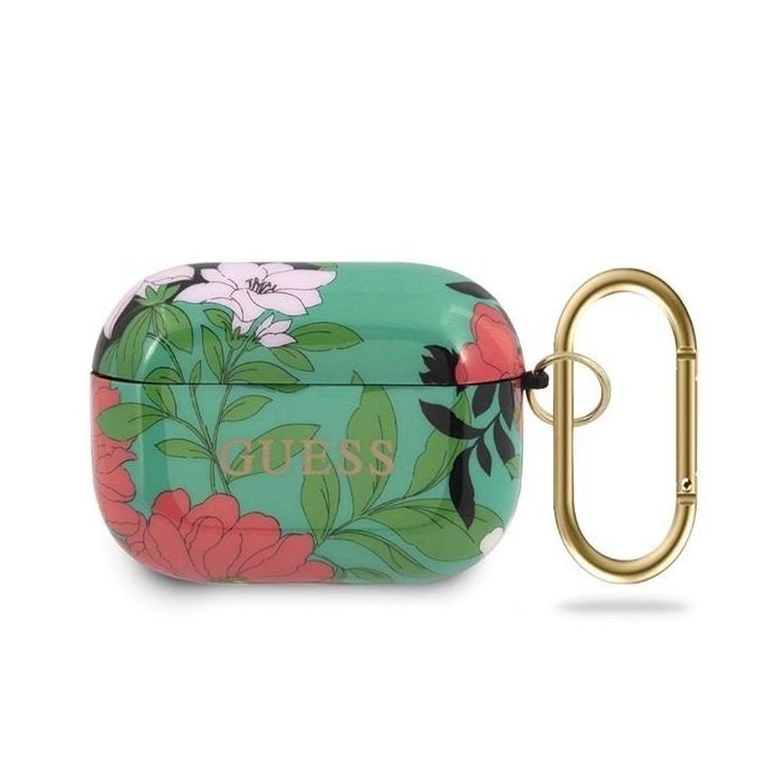 Guess GUACAPTPUBKFL01 AirPods Pro dangtelis žalias/žalias N.1 Flower Collection