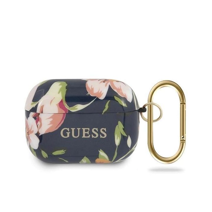 Guess GUACAPTPUBKFL03 AirPods Pro dangtelis mėlynas/mėlynas N.3 Flower Collection