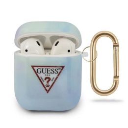 Guess GUACA2TPUMCGC02 AirPods dangtelis mėlyna/mėlyna Tie & Dye kolekcija