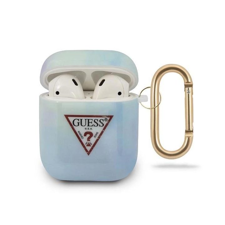 Guess GUACA2TPUMCGC02 AirPods dangtelis mėlyna/mėlyna Tie & Dye kolekcija