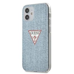 Guess GUHCP12SPCUJULLB iPhone 12 mini 5.4 mėlynos/šviesiai mėlynos spalvos deklas Jeans Collection