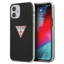 Guess GUHCP12SPCUCTLBK iPhone 12 mini 5,4 juodas/juodas deklas Triangle Collection