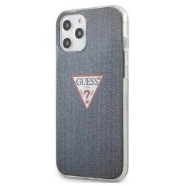 Guess GUHCP12LPCUJULDB iPhone 12 Pro Max 6,7 tamsiai mėlynos/ tamsiai mėlynos spalvos deklas Jeans Collection