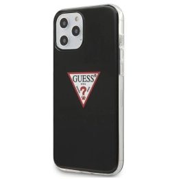 Guess GUHCP12MPCUCTLBK iPhone 12/12 Pro 6.1 juodos/juodos spalvos deklas Triangle Collection