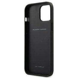 Ferrari FEOGOHCP12LBK iPhone 12 Pro Max 6,7 juodos/juodos spalvos deklas Off Track Perforated