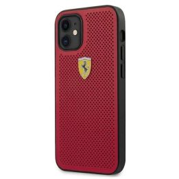 Ferrari FESPEHCP12SRE iPhone 12 mini 5,4 raudonos/raudonos spalvos deklas On Track Perforated