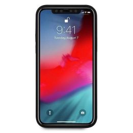 Guess GUHCP12LVSATMLRE iPhone 12 Pro Max 6,7 raudonas/raudonas deklas Saffiano