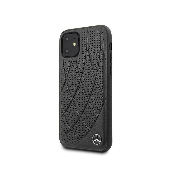 Mercedes MEHCP12SDIQBK iPhone 12 mini 5,4 juodos/juodos spalvos deklas Bow Line