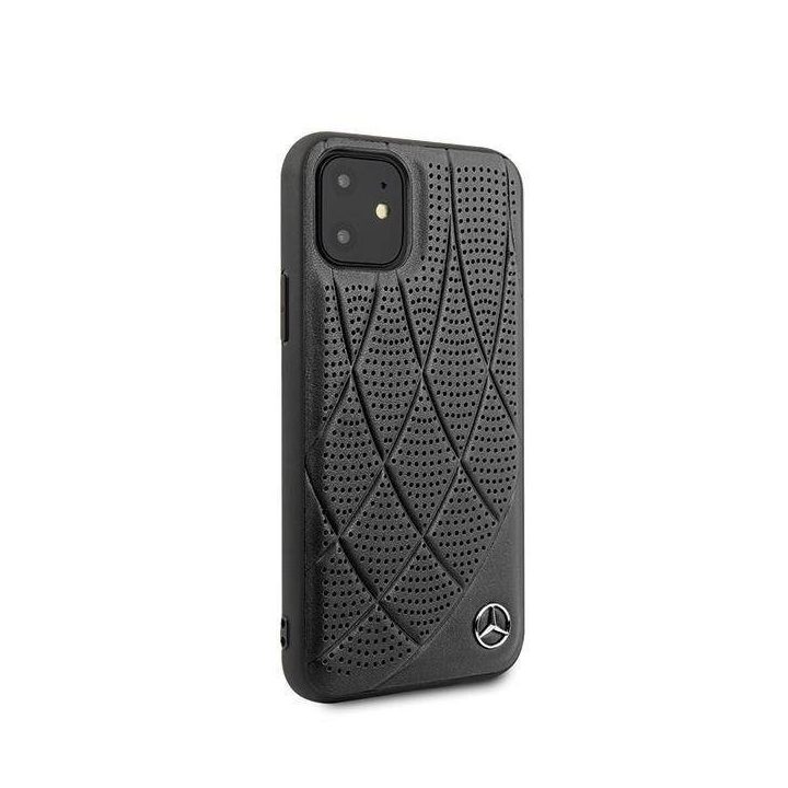 Mercedes MEHCP12SDIQBK iPhone 12 mini 5,4 juodos/juodos spalvos deklas Bow Line