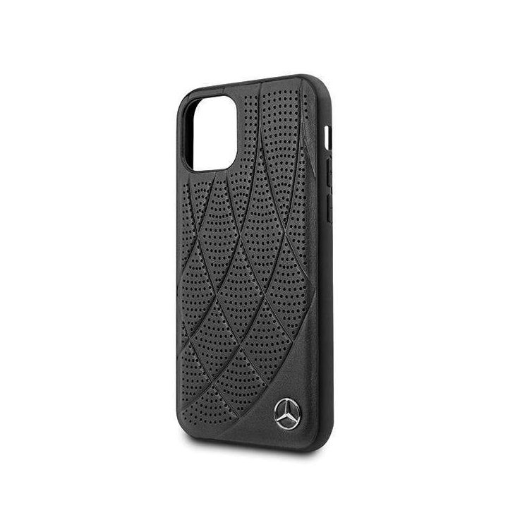 Mercedes MEHCP12SDIQBK iPhone 12 mini 5,4 juodos/juodos spalvos deklas Bow Line