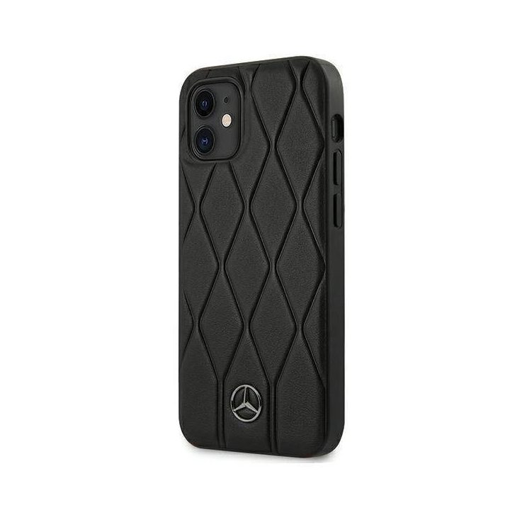 Mercedes MEHCP12SMULBK iPhone 12 mini 5,4 juodos/juodos spalvos deklas Wave Line