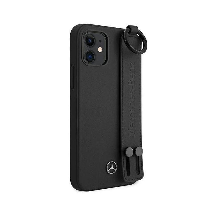 Mercedes MEHCP12SLSSBK iPhone 12 mini 5,4 juodos/juodos spalvos deklas Strap Line