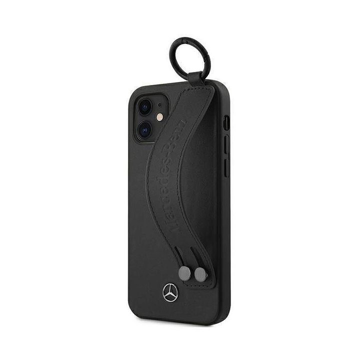 Mercedes MEHCP12SLSSBK iPhone 12 mini 5,4 juodos/juodos spalvos deklas Strap Line