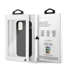 Dėklas BMW BMHCP12SSILBK iPhone 12 mini 5,4 juodos/juodos spalvos deklas Silikoninis parašas