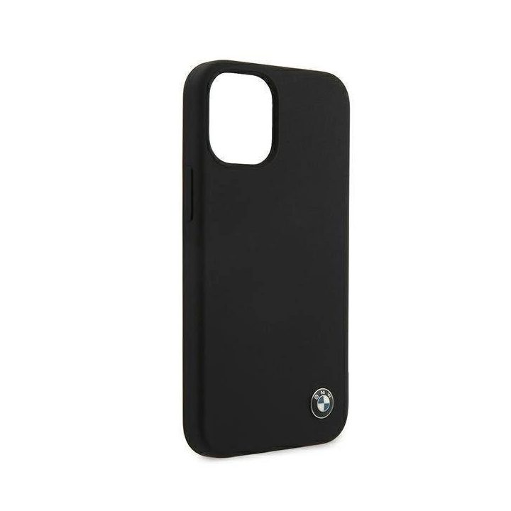 Dėklas BMW BMHCP12SSILBK iPhone 12 mini 5,4 juodos/juodos spalvos deklas Silikoninis parašas