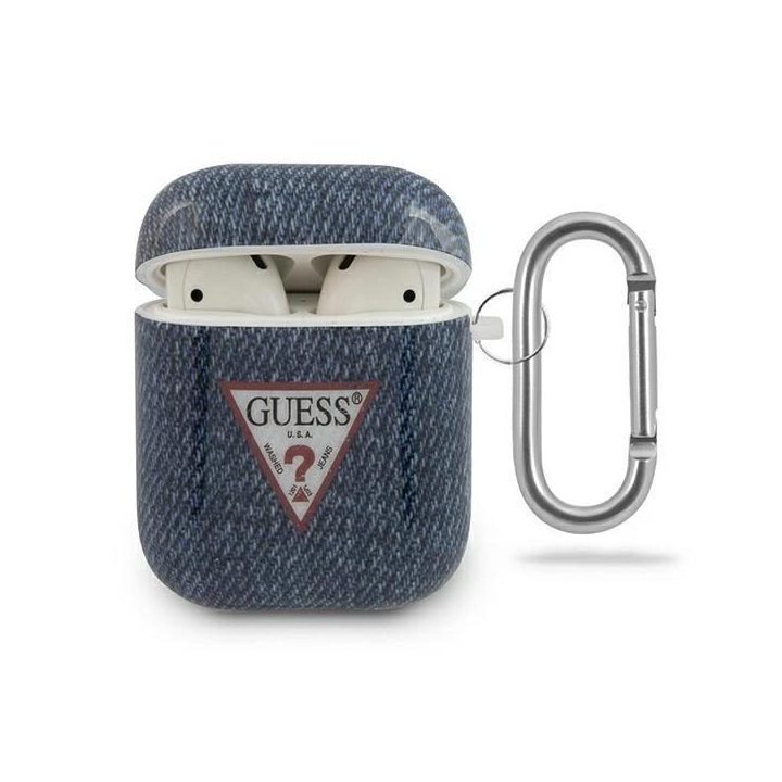 Guess GUACA2TPUJULDB AirPods dangtelis tamsiai mėlynas/ tamsiai mėlynas Džinsų kolekcija