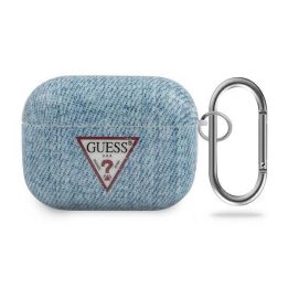 Guess GUACAPTPUJULLB AirPods Pro dangtelis mėlynas/šviesiai mėlynas Džinsų kolekcija