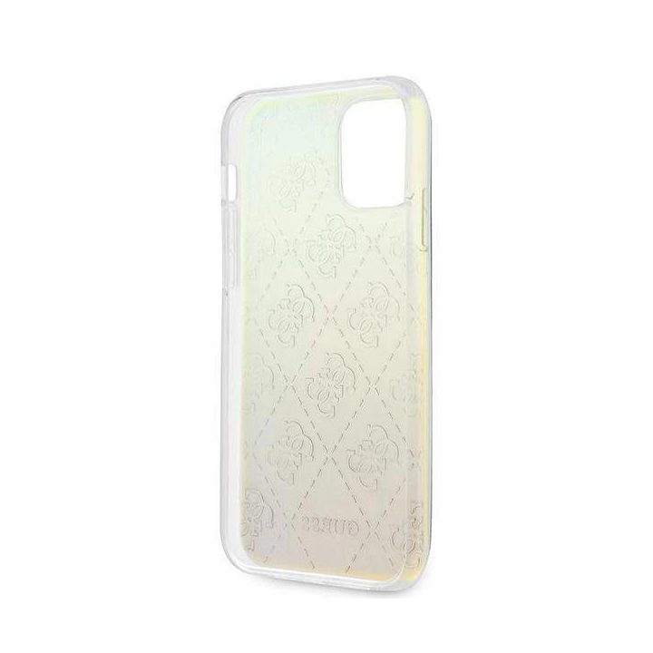 Guess GUHCP12M3D4GIRBL iPhone 12/12 Pro 6.1 vaivorykštinis/iridescentinis deklas 4G 3D Pattern Collection