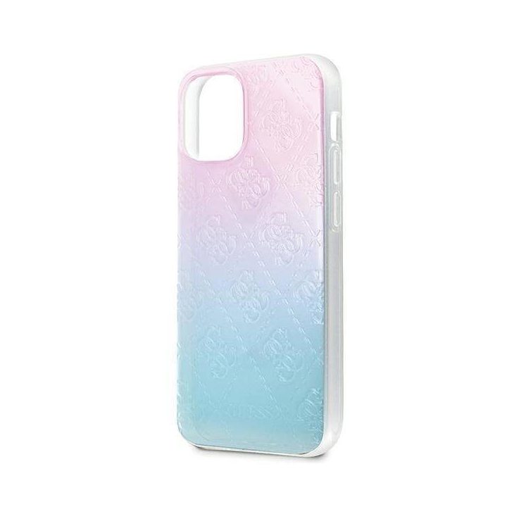 Guess GUHCP12S3D4GGBP iPhone 12 mini 5.4 mėlynai rožinis/mėlynai rožinis deklas 4G 3D Pattern Collection