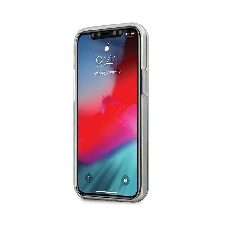 Guess GUHCP12S3D4GGBP iPhone 12 mini 5.4 mėlynai rožinis/mėlynai rožinis deklas 4G 3D Pattern Collection