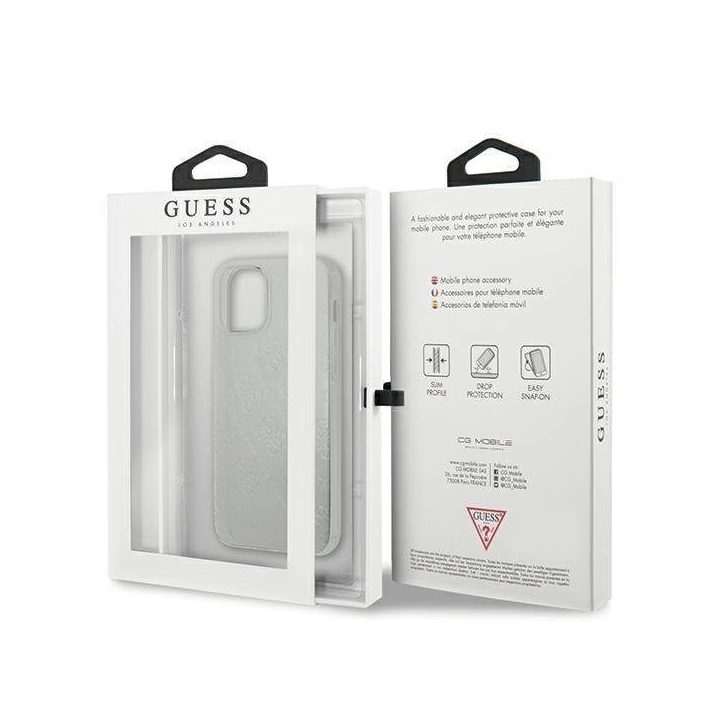 Guess GUHCP12S3D4GTR iPhone 12 mini 5,4 permatomas deklas 4G 3D Pattern Collection