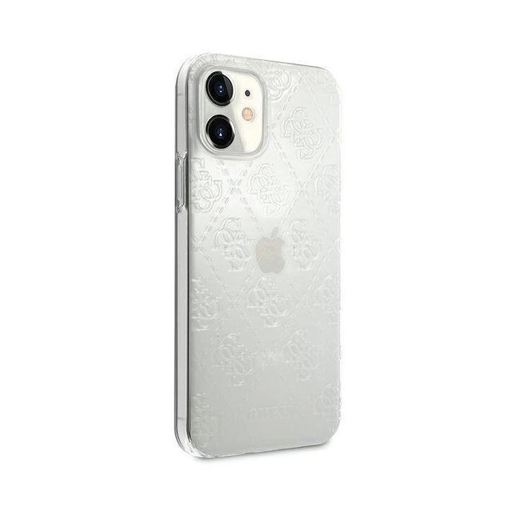Guess GUHCP12S3D4GTR iPhone 12 mini 5,4 permatomas deklas 4G 3D Pattern Collection