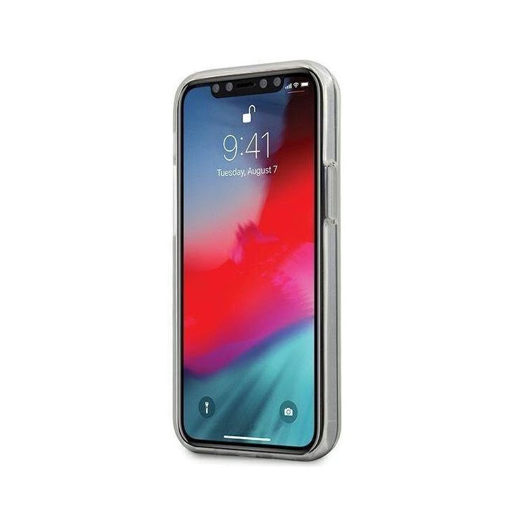 Guess GUHCP12SIMLFL03 iPhone 12 mini 5,4 tamsiai mėlynas/raudonas N°3 gėlių kolekcija