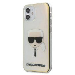 Karl Lagerfeld KLHCP12SPCKHML iPhone 12 mini 5,4 daugiaspalvis deklas Iridescent Karl`s Head