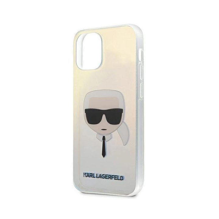Karl Lagerfeld KLHCP12SPCKHML iPhone 12 mini 5,4 daugiaspalvis deklas Iridescent Karl`s Head