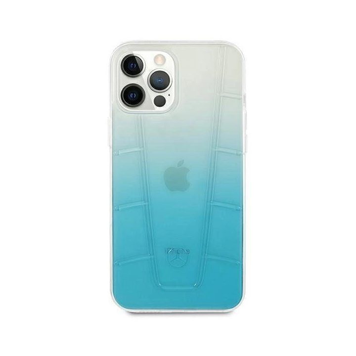 Mercedes MEHCP12MCLGBL iPhone 12/12 Pro 6,1 mėlynos spalvos deklas Transparent Line