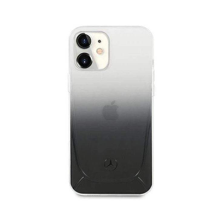 Mercedes MEHCP12SARGBK iPhone 12 mini 5,4 juodos/juodos spalvos deklas Transparent Line