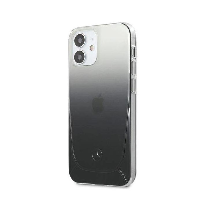 Mercedes MEHCP12SARGBK iPhone 12 mini 5,4 juodos/juodos spalvos deklas Transparent Line