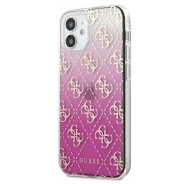 Guess GUHCP12SPCU4GGPI iPhone 12 mini 5,4 rožinės/rožinės spalvos deklas 4G Gradient