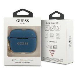 Guess GUACAPSILGLBL AirPods Pro dangtelis mėlynas/mėlynas Silikono blizgučiai