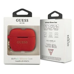Guess GUACAPSILGLRE AirPods Pro dangtelis raudonas/raudonas Silikono blizgučiai