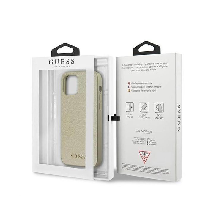 Guess GUHCP12LIGLGO iPhone 12 Pro Max 6,7 aukso/aukso spalvos deklas Iridescent