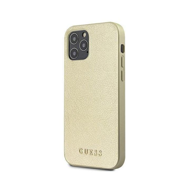 Guess GUHCP12LIGLGO iPhone 12 Pro Max 6,7 aukso/aukso spalvos deklas Iridescent
