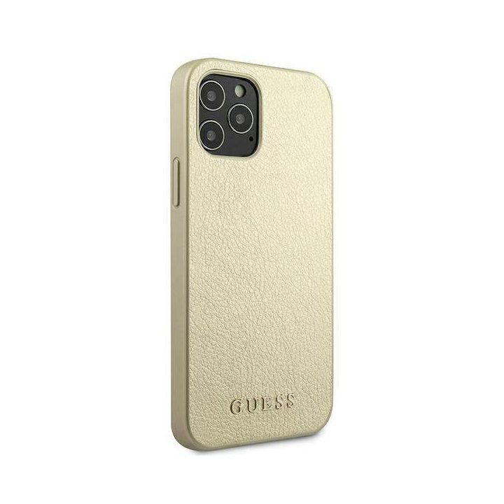 Guess GUHCP12LIGLGO iPhone 12 Pro Max 6,7 aukso/aukso spalvos deklas Iridescent