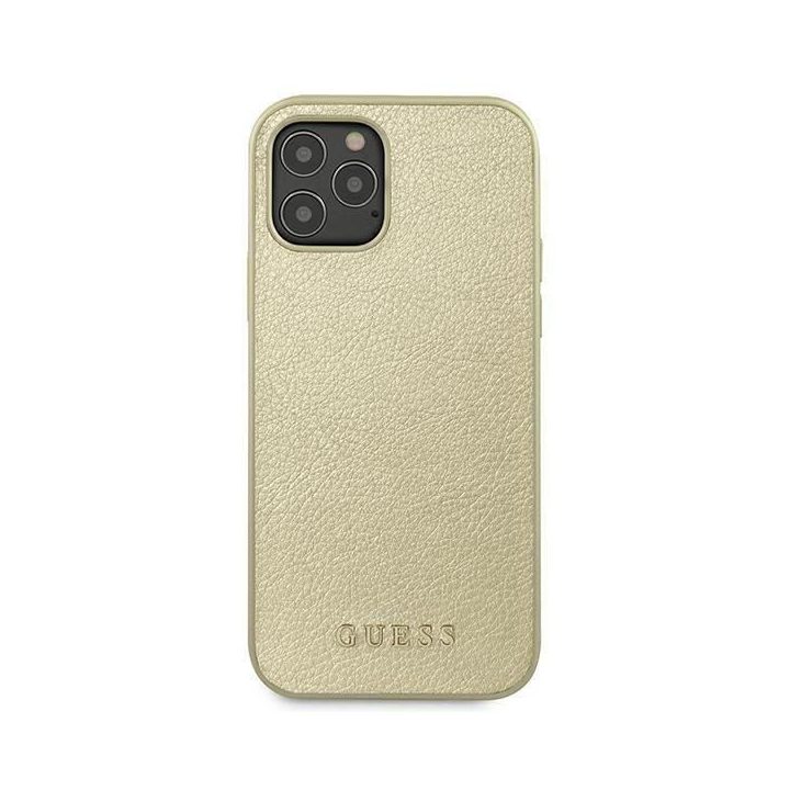 Guess GUHCP12LIGLGO iPhone 12 Pro Max 6,7 aukso/aukso spalvos deklas Iridescent